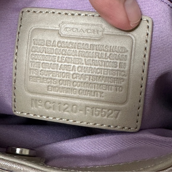 Authentic Coach Bag in Metallic Gold - Picture 14 of 15